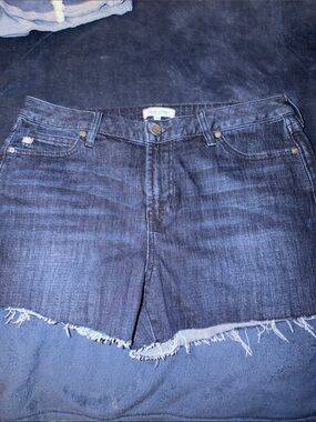 Dear John Indigo Raw Hem Denim Cutoff Shorts
